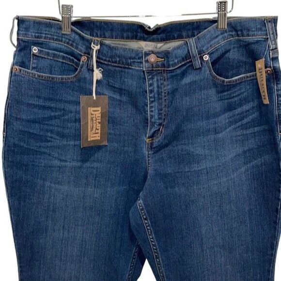 Duluth Trading Co Womens Denim Daily Flex Bootcut Jeans Blue Size 18x33 NWT - Picture 2 of 6